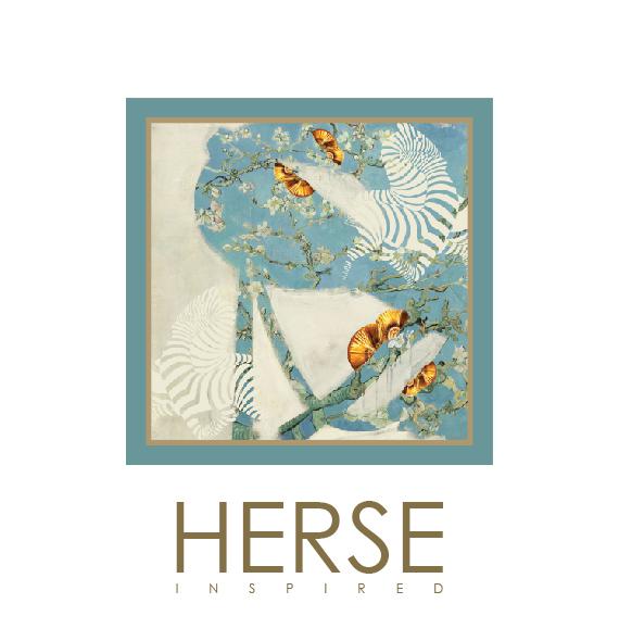 Foulard en soie édition limitée – Silk scarf limited edition Aphros Classic Long 90 x 180cm by HERSE Inspired